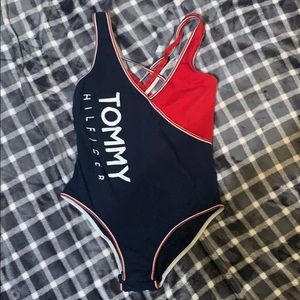 Tommy Hilfiger blue and red bodysuit from urban